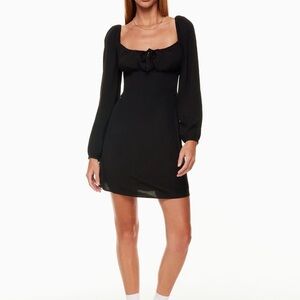 Elegant Black Long Sleeve Dress